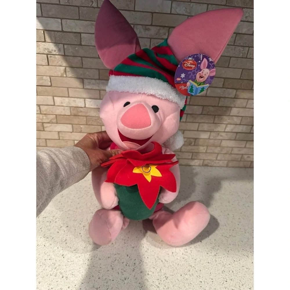 Disney Vintage Kmart Exclusive Collectable Christmas Piglet Plush g1
